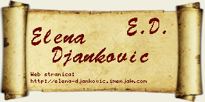 Elena Đanković vizit kartica